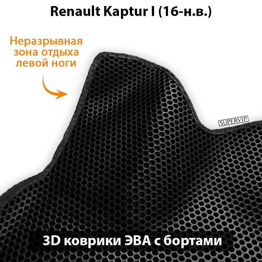 Купить Автоковрики ЭВА с бортами для Renault Kaptur I