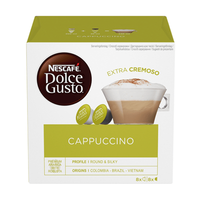 Купить NESCAFÉ DOLCE GUSTO КАПУЧИНО КОФЕ В КАПСУЛАХ 8 ПОРЦИЙ Х 3 ШТ. доставка продуктов Тюмень . доставка продуктов в Тюмени . доставка фруктов Тюмень