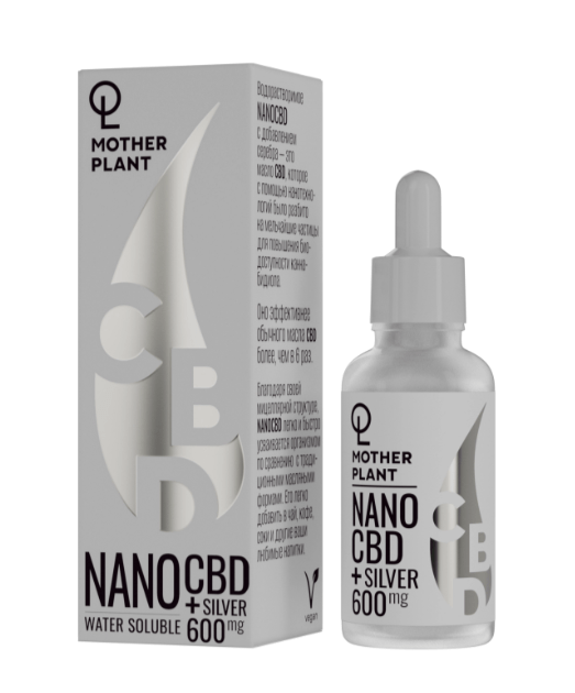 Купить Водорастворимое NanoCBD + Серебро (30мл) MotherPlant