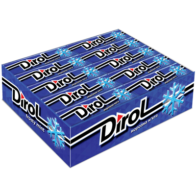 Купить ЖЕВАТЕЛЬНАЯ РЕЗИНКА DIROL FRESH МОРОЗНАЯ МЯТА 14 Г. Х 30 ШТ. доставка продуктов Тюмень . доставка продуктов в Тюмени . доставка фруктов Тюмень 