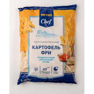 Купить КАРТОФЕЛЬ ФРИ METRO CHEF 9X9 2,5КГ. доставка продуктов тюмень . доставка продуктов в тюмени . доставка фруктов тюмень . доставка фруктов в тюме