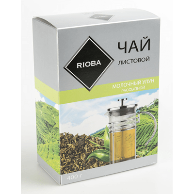 Купить RIOBA ЧАЙ ЗЕЛЕНЫЙ ЛИСТОВОЙ МОЛОЧНЫЙ УЛУН 400 Г. доставка продуктов Тюмень . доставка продуктов в Тюмени . доставка фруктов Тюмень . доставка фр
