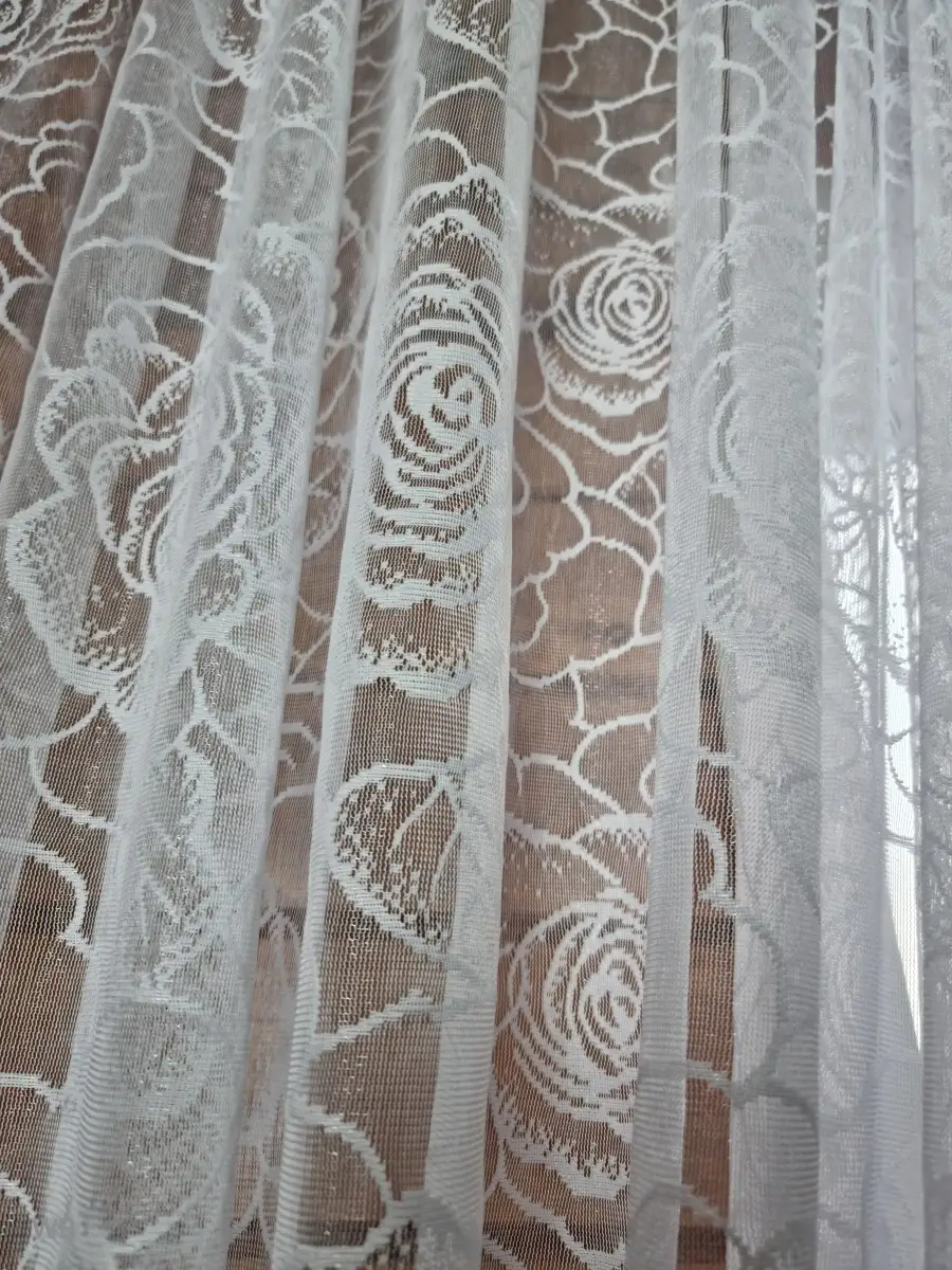 Купить тюль жаккард короткий