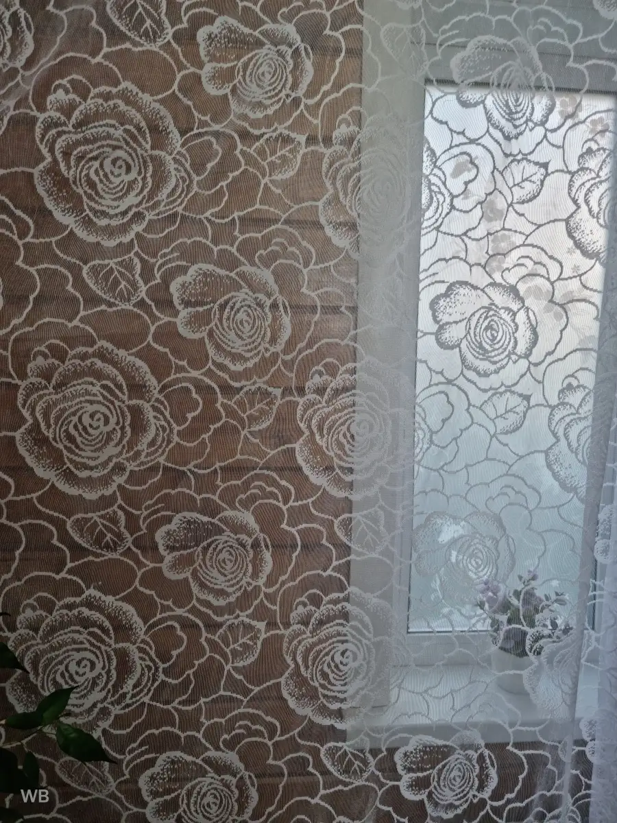Купить тюль жаккард короткий