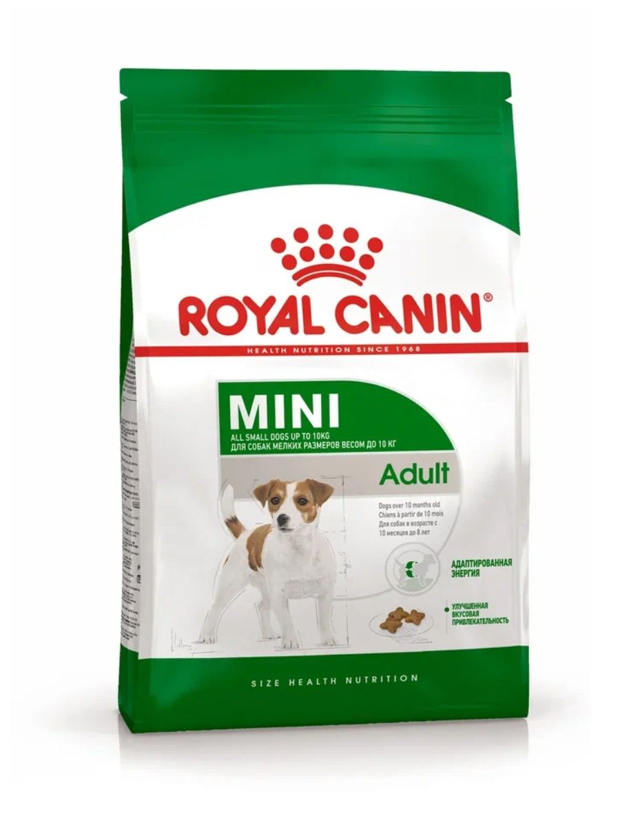 Купить Royal Canin Mini Adult сухой корм для взрослых собак мелких пород 800гр