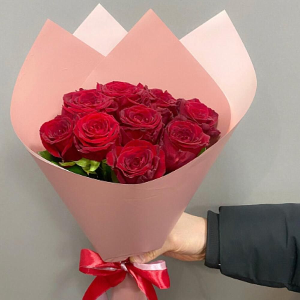 Купить Букет из 9 красных роз