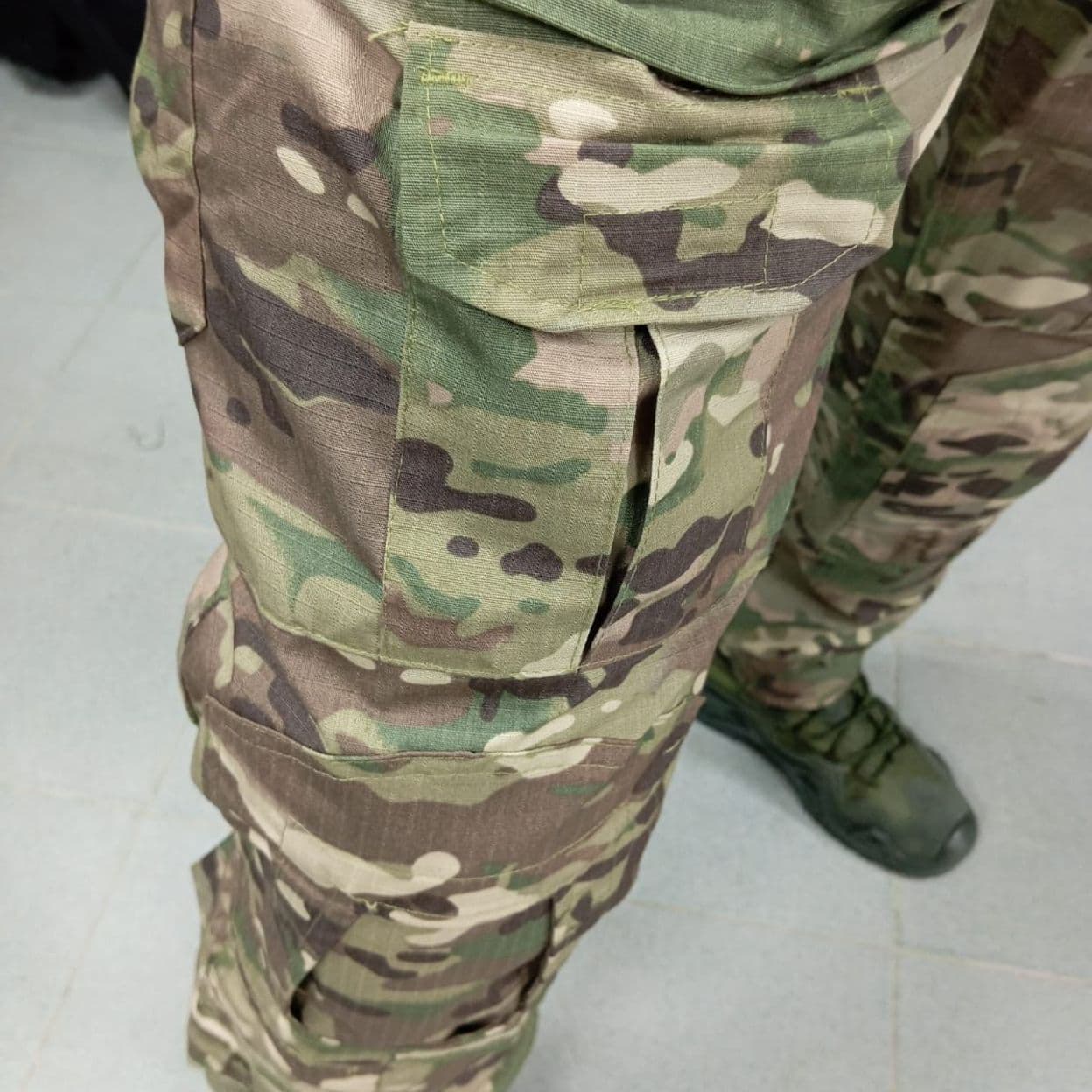 Купить Тактический костюм COMBAT с защитными наколенниками мультикам