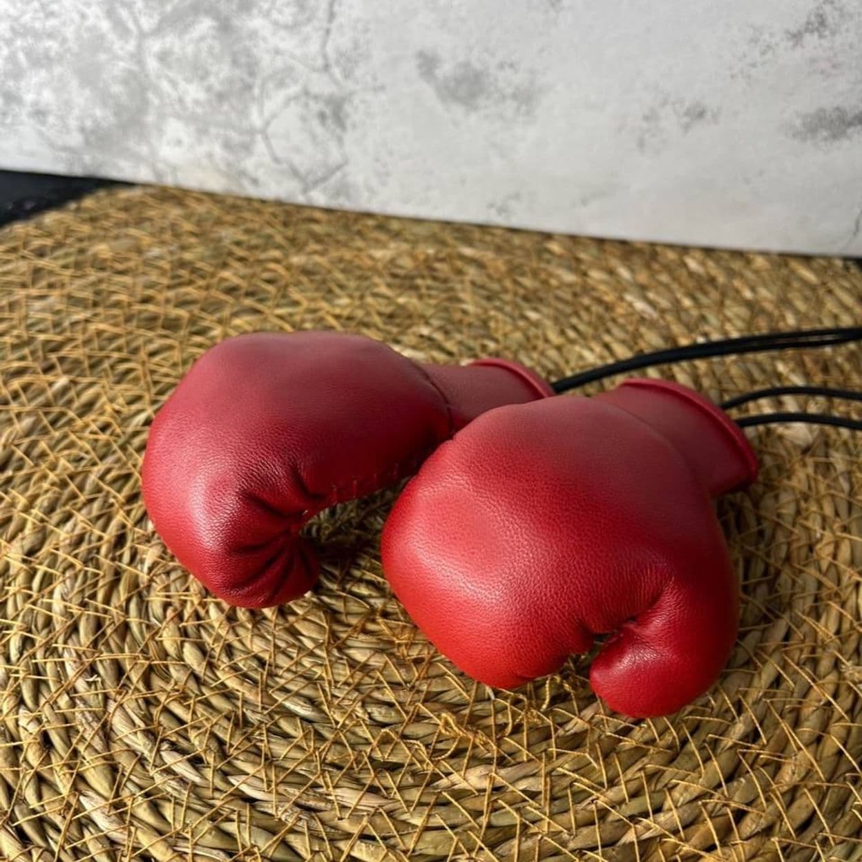 Купить Перчатки боксерские из кожи бордовые