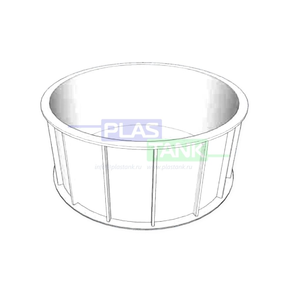 Купить Купель - бассейн PLASTANK - ПЛАСТАНК круглая для бани и сауны