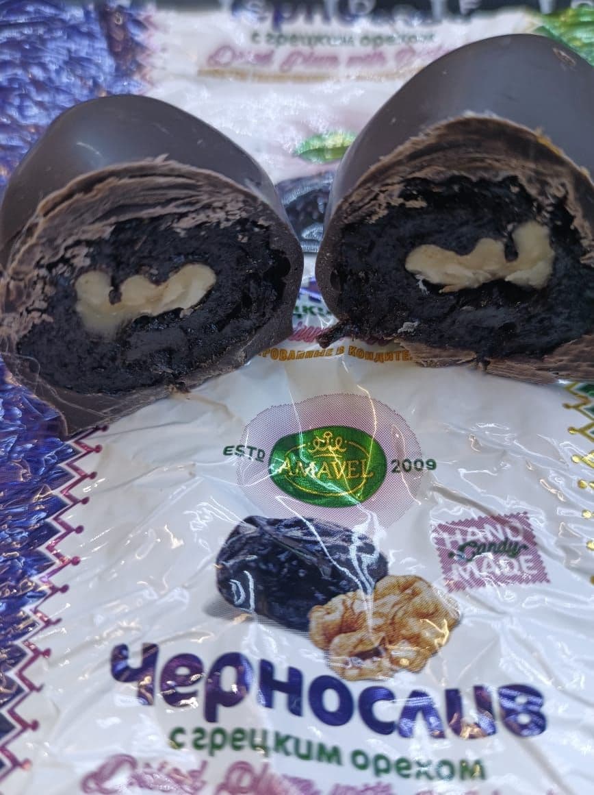 Купить Конфеты Чернослив с Грецким Орехом