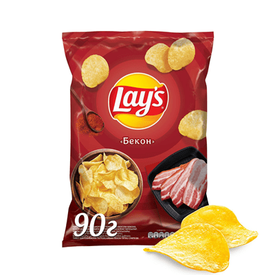 Купить ЧИПСЫ LAY'S БЕКОН КАРТОФЕЛЬНЫЕ 90 Г. с доставкой на дом . Доставка продуктов Тюмень , доставка продуктов в Тюмени , dostavka-produktov-tyumen ,