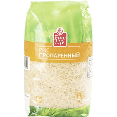 Купить РИС ПРОПАРЕННЫЙ FINE LIFE 900 Г. с доставкой на дом . Доставка продуктов Тюмень , доставка продуктов в Тюмени , dostavka-produktov-tyumen , dos