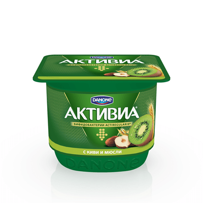 Купить  ЙОГУРТ DANONE АКТИВИА МЮСЛИ И КИВИ 150 Г. с доставкой на дом . Доставка продуктов Тюмень , доставка продуктов в Тюмени , dostavka-produktov-ty