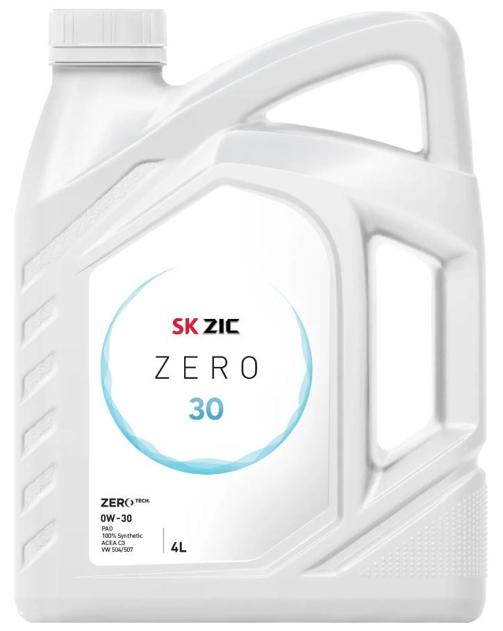 Купить Моторное масло ZIC Zero, синтетическое, 0W-30, 4 л