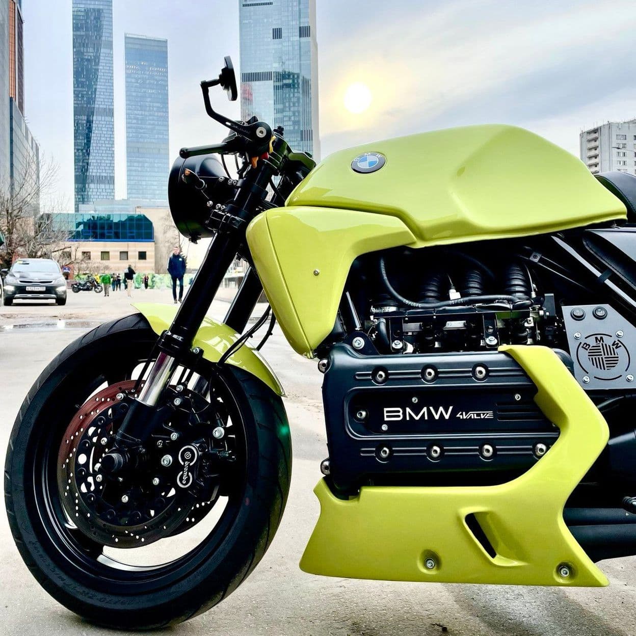 Купить Спойлер двигателя высокий BMW K1, K100, K1100 Стеклопластик, окрас по коду