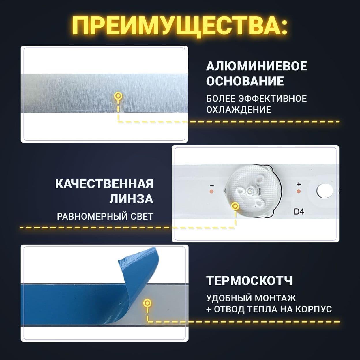 Купить Подсветка для ТВ LG 32LJ500V 32LJ500U 32LH500D Philips 32PHT4101/60, 32PFS6401 60, 32PFT5501, 32PHT4509
