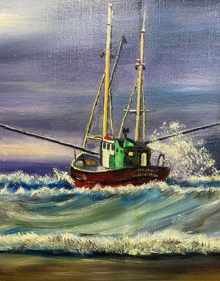 Купить Старинная картина/морской пейзаж