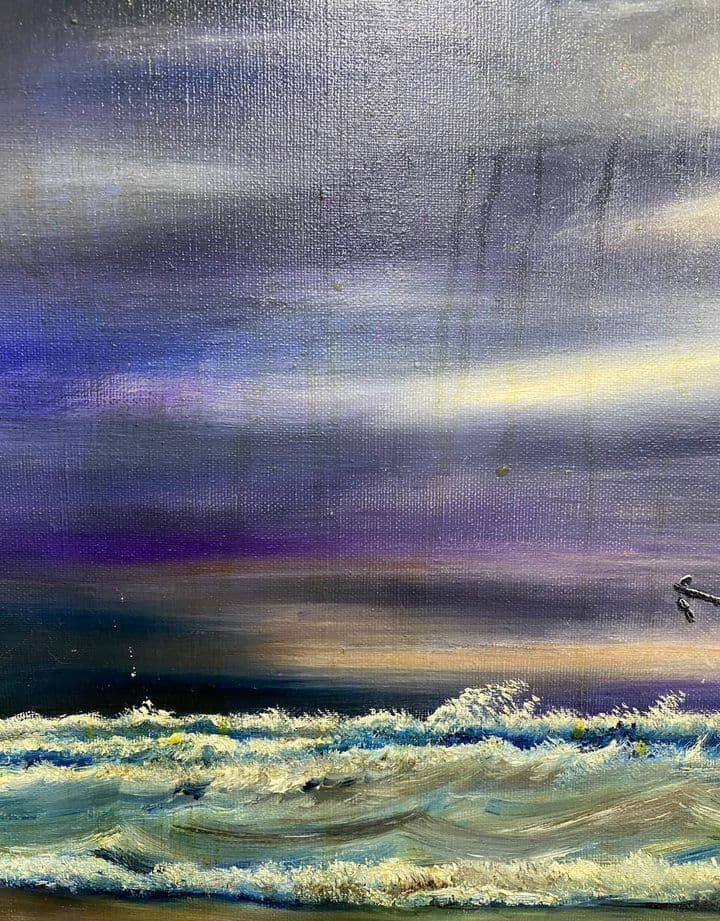 Купить Старинная картина/морской пейзаж