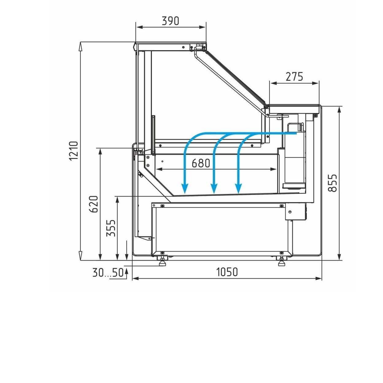 Купить Витрины GC111 (BAVARIA 3) фиксируемое стекло
