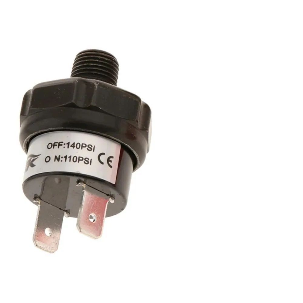 Купить Датчик (реле) давления 1/8" NPT 110-140psi 7,5-9,5 бар(7,5 атм. открытие, 9,5 атм. закрытие)