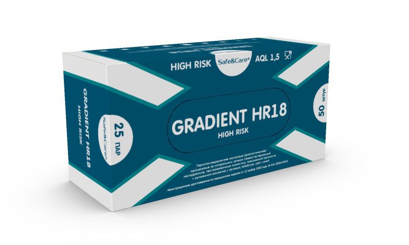 Купить Перчатки Safe&Care латексные сверхпрочные Gradient HR 18 High Risk