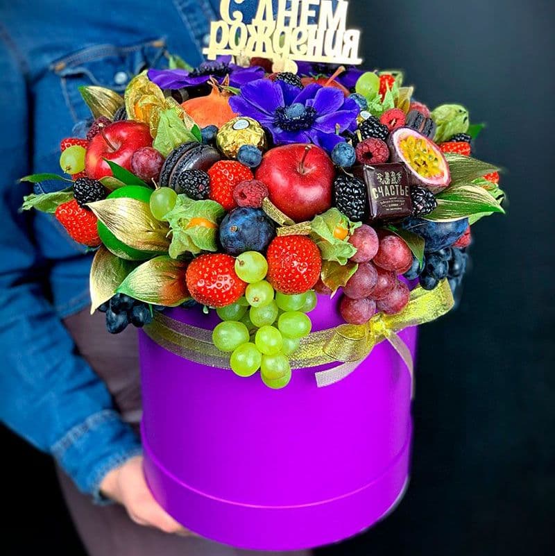 Купить Шляпная коробка из фруктов арт. 237