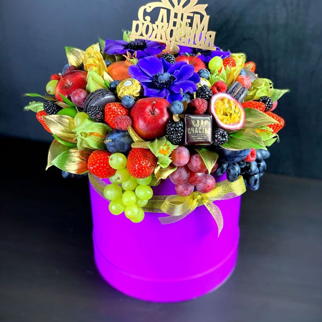 Купить Шляпная коробка из фруктов арт. 237