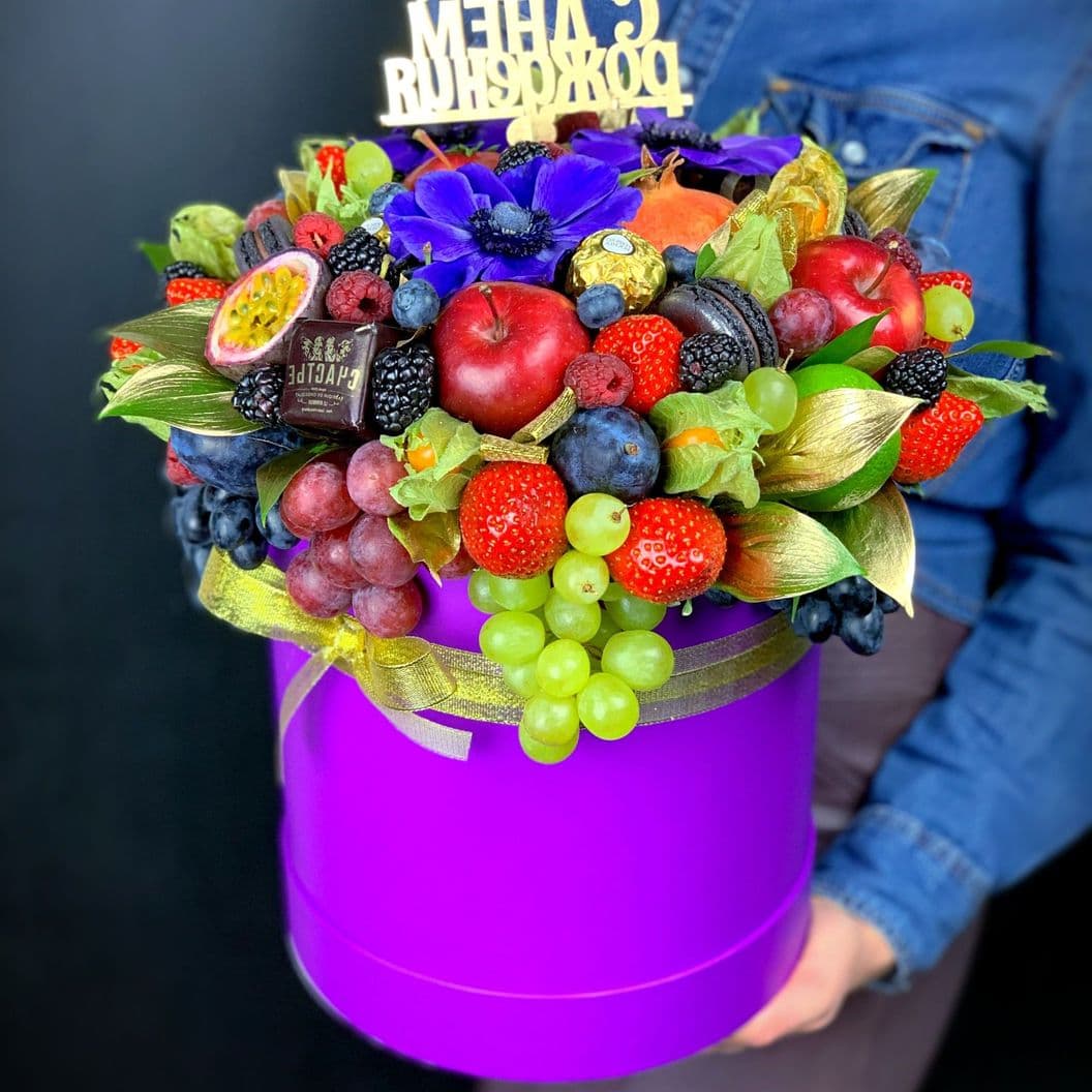 Купить Шляпная коробка из фруктов арт. 237