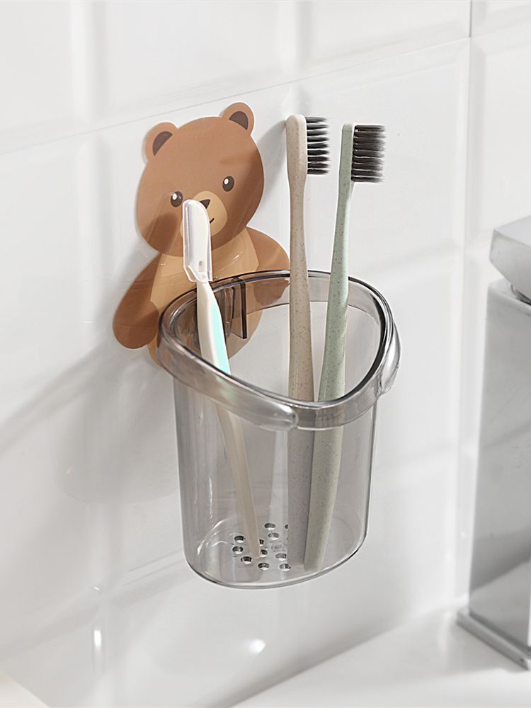 Купить Самоклеющийся держатель зубных принадлежностей "Мишка" 1 шт