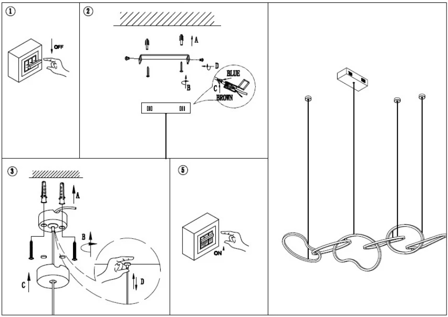 Купить Люстра длинная светодиодная Integrator Chandelier IT-664