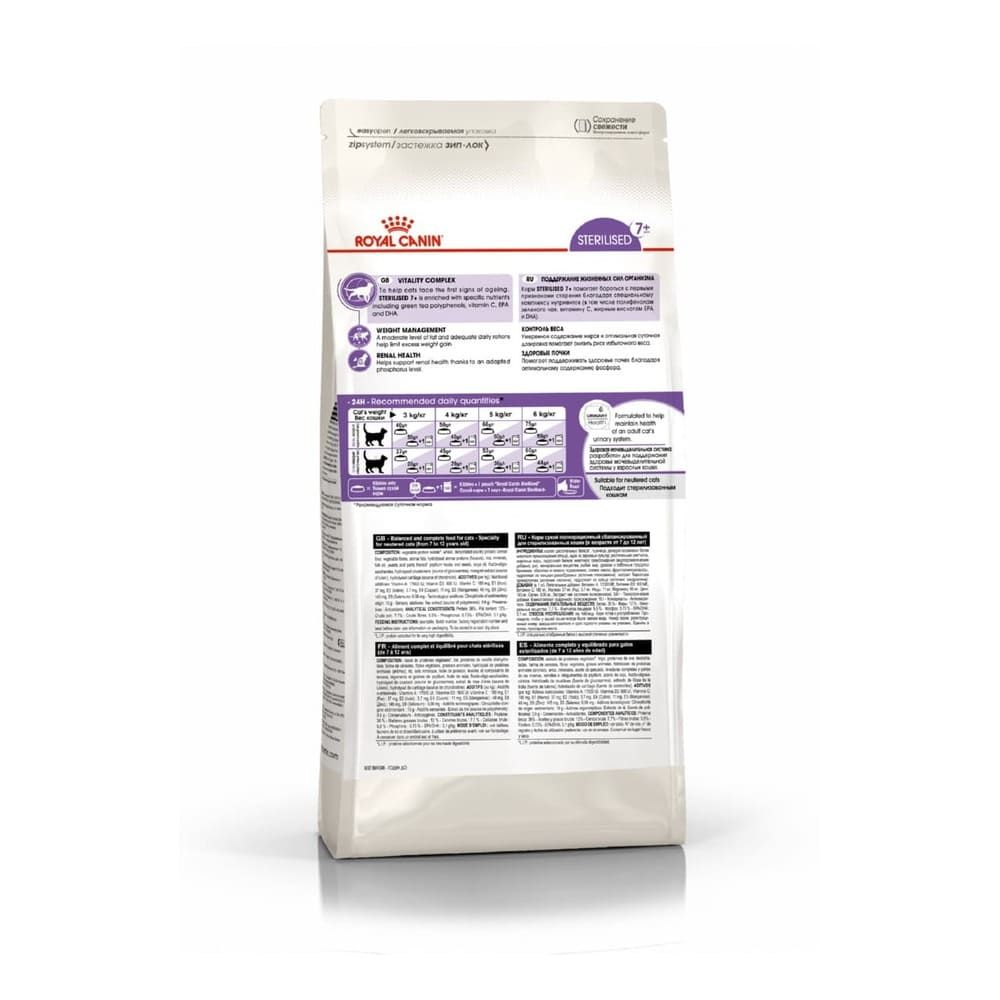 Купить Royal Canin Sterilised 7+ сухой корм для стерилизованных кошек старше семи лет 400гр