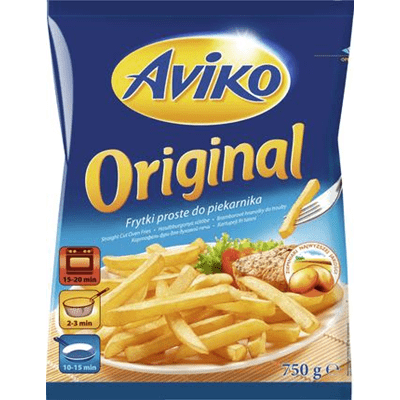 Купить КАРТОФЕЛЬ ФРИ AVIKO ORIGINAL ДЛЯ ДУХОВОЙ ПЕЧИ 750 Г . доставка продуктов тюмень . доставка продуктов в тюмени . доставка фруктов тюмень . доста