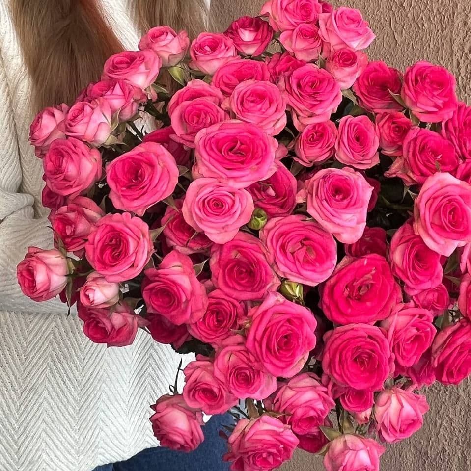 Купить Розы Кустовые розовые