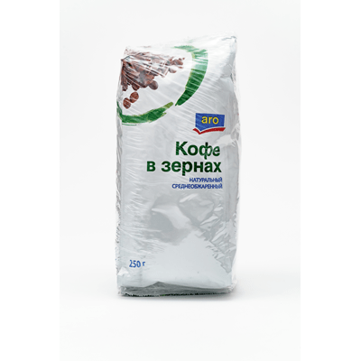 Купить ARO КОФЕ В ЗЕРНАХ НАТУРАЛЬНЫЙ ЖАРЕНЫЙ АРАБИКА 250 Г. Х 3 ШТ. доставка продуктов Тюмень . доставка продуктов в Тюмени . доставка фруктов Тюмень 