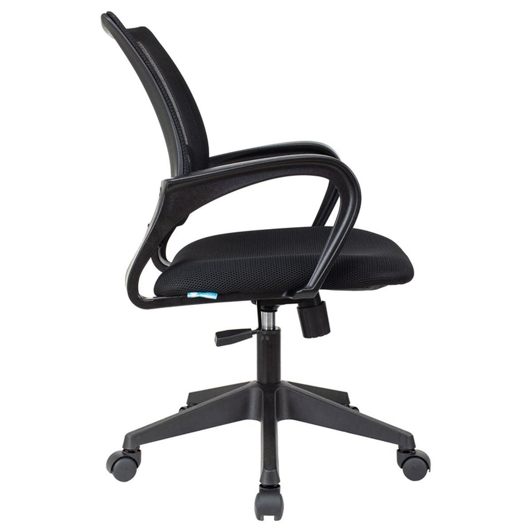 Купить Кресло оператора Helmi HL-M95 (695) "Airy", спинка сетка черная/сиденье ткань TW черная, механизм качания. Артикул 348707