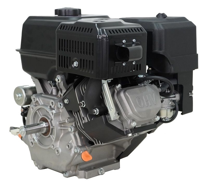 Купить Двигатель бензиновый Lifan KP500E D25 18A (22лс, 480куб.см, вал 25мм, ручной и электрический старт, катушка 18А)