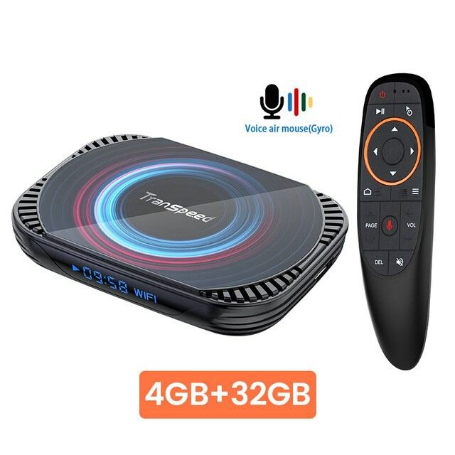 Купить Смарт ТВ приставка Smart TV Box Transpeed X4 4/32GB Android 11.0 + голосовой аэропульт