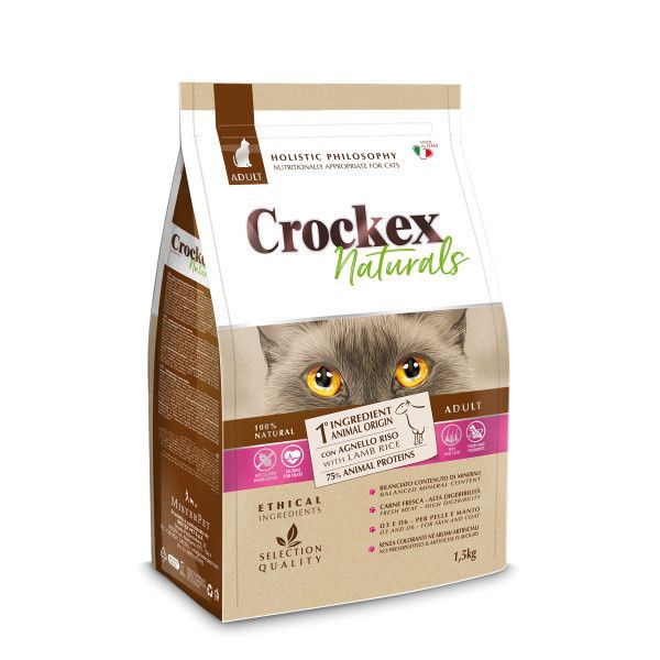 Купить CROCKEX Wellness ADULT 1,5 кг сухой корм для кошек Курица/Ягненок/Утка с рисом