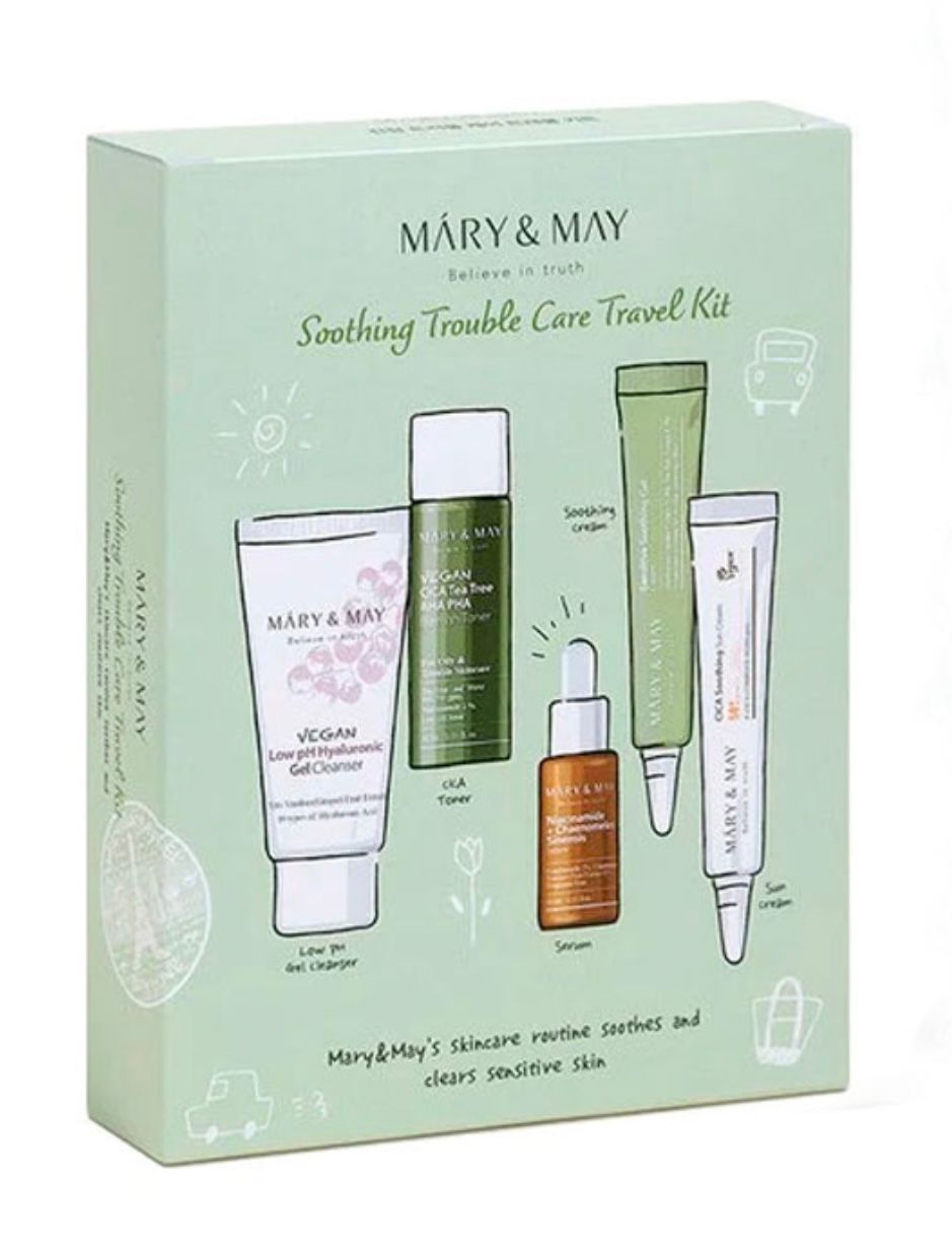 Купить MARY&MAY SOOTHING TROUBLE CARE TRAVEL KIT  Набор успокаивающий
