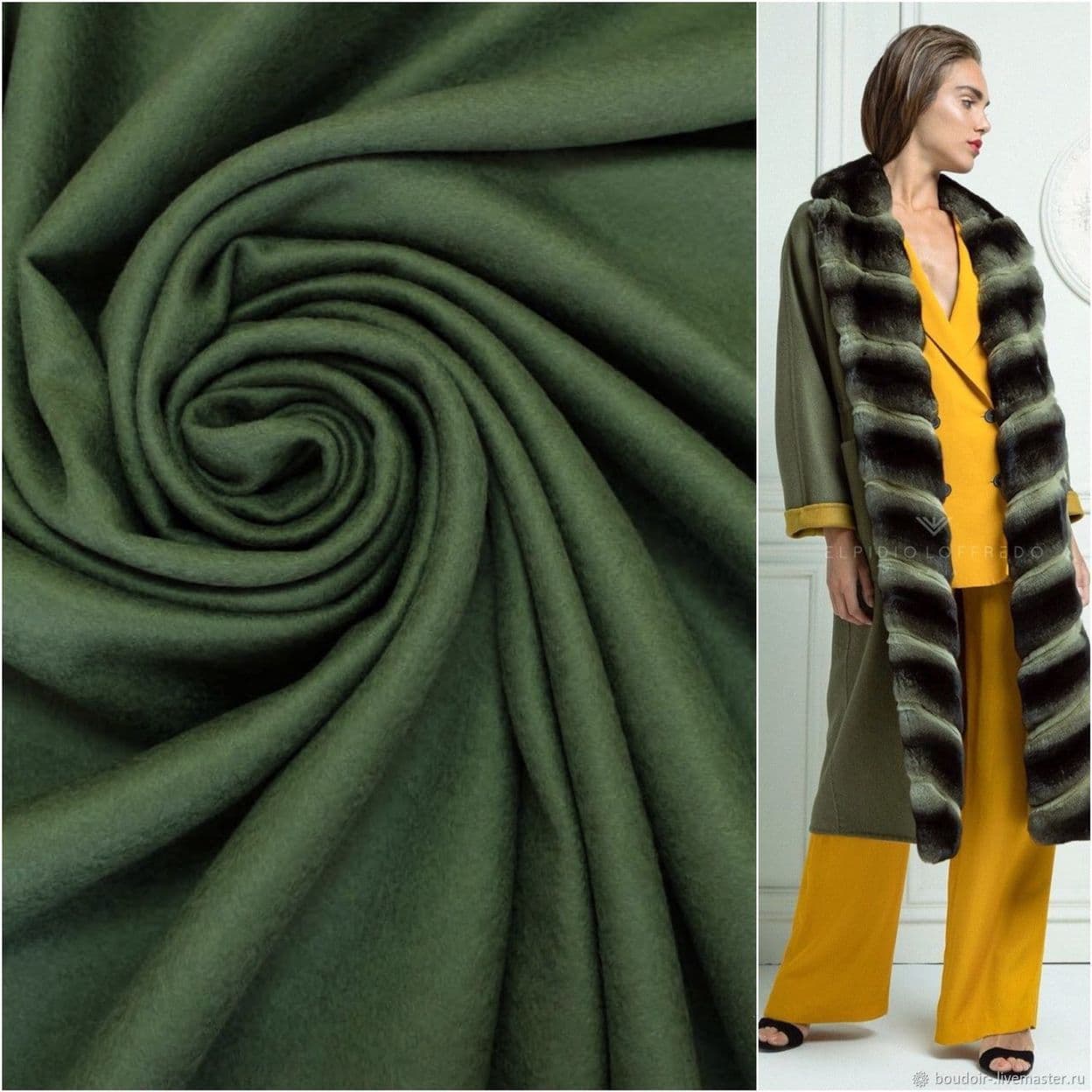 Купить Ткань бэби кашемир Loro Piana