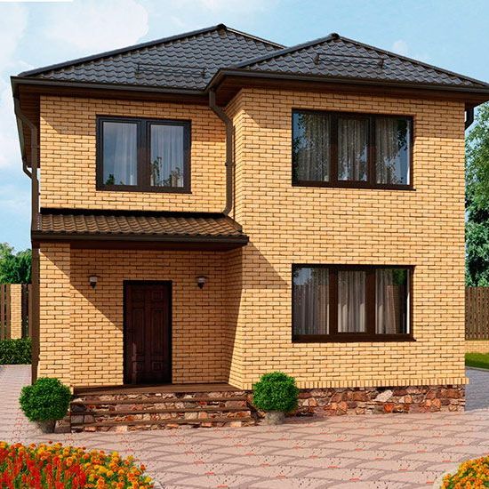 Купить TON HOUSE - 4, Кирпичный дом (118,4 кв.м)