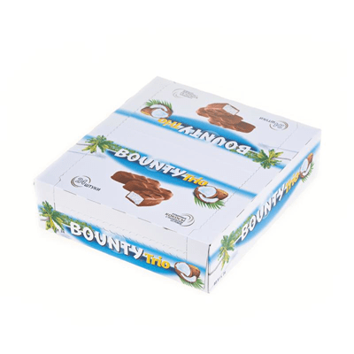 Купить ШОКОЛАДНЫЙ БАТОНЧИК BOUNTY ТРИО 82,5 Г. Х 24 ШТ. доставка продуктов Тюмень . доставка продуктов в Тюмени . доставка фруктов Тюмень . доставка ф