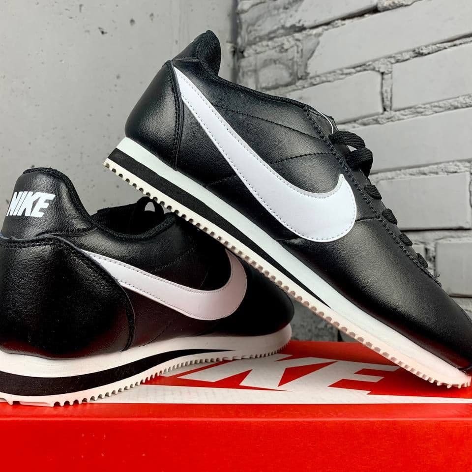 Купить Nike Cortez, Black White