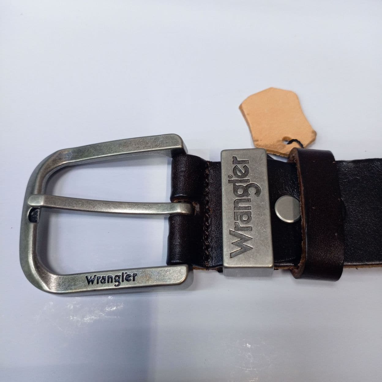 Купить Wrangler Original 1904 ремень мужской натуральная кожа 40 мм темно-коричневый