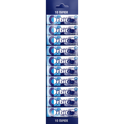 Купить ORBIT WHITE ЖЕВАТЕЛЬНАЯ РЕЗИНКА ЗИМНЯЯ СВЕЖЕСТЬ 10 ШТ. доставка продуктов Тюмень . доставка продуктов в Тюмени . доставка фруктов Тюмень . дост