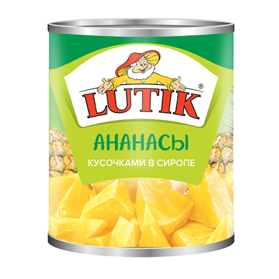 Купить АНАНАСЫ КУСОЧКАМИ В СИРОПЕ LUTIK 850 МЛ. доставка продуктов Тюмень . доставка продуктов в Тюмени . доставка фруктов Тюмень . доставка фруктов в