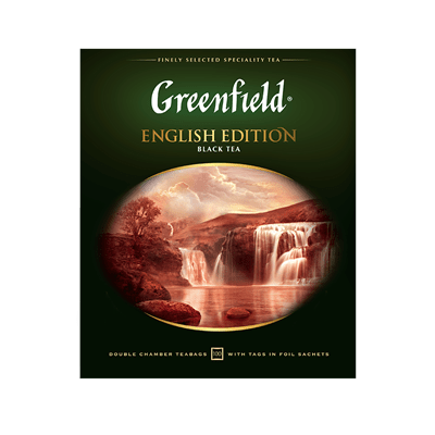 Купить GREENFIELD ЧАЙ ЧЕРНЫЙ ЦЕЙЛОНСКИЙ ENGLISH EDITION 100 ШТ. X 2 Г. доставка продуктов Тюмень . доставка продуктов в Тюмени . доставка фруктов Тюме