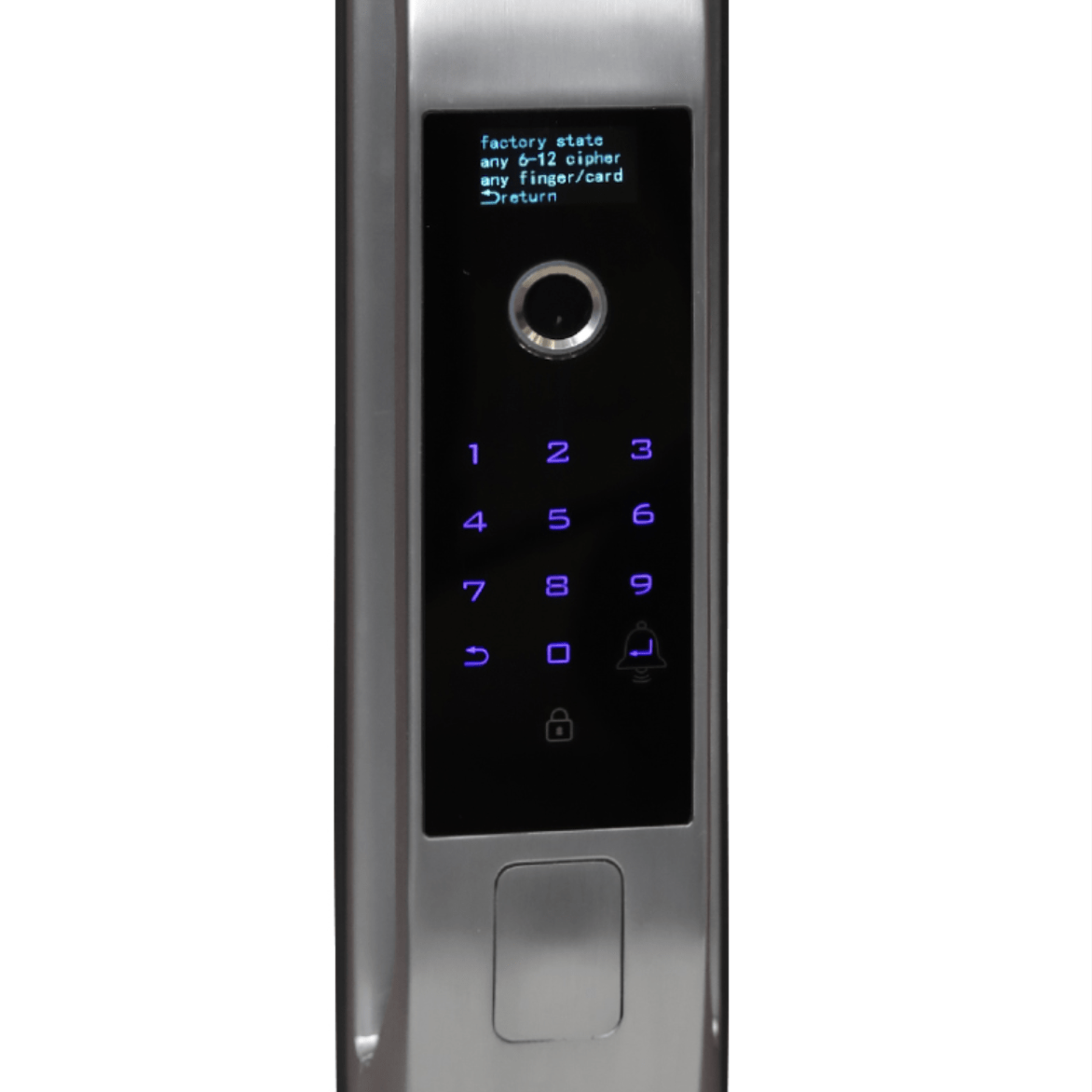 Купить Биометрический врезной дверной замок Smart lock Silver