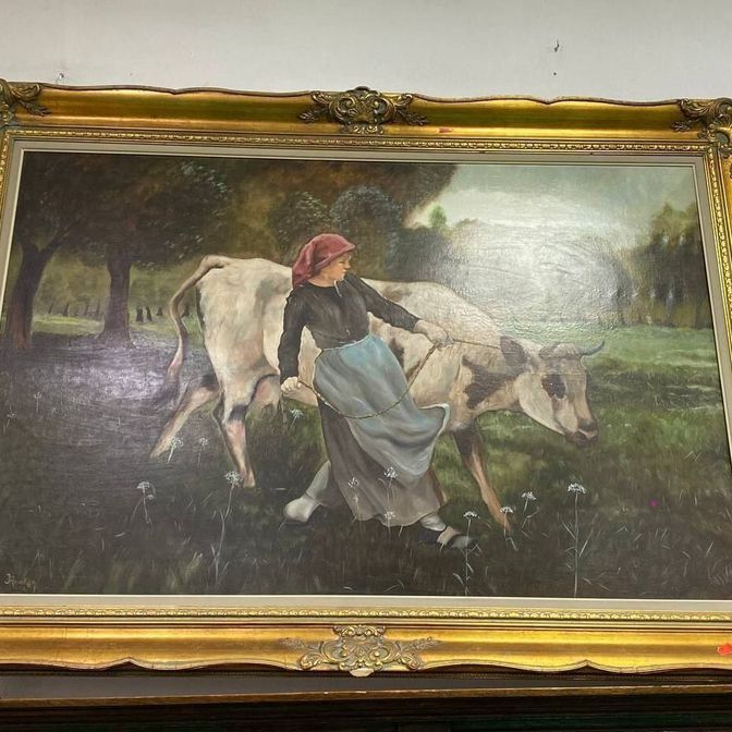 Купить Большая старинная картина