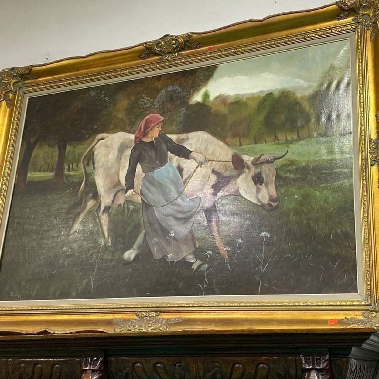 Купить Большая старинная картина